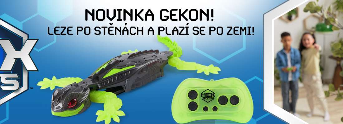 HEX BOTS RC GEKON LEZOUCÍ PO STĚNÁCH